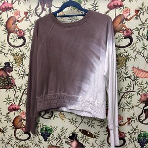 Joylab cropped sweatshirt tie dye ombré size S